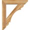 Ekena Millwork Olympic Slat Rough Sawn Bracket w/ Offset Brace, Western Red Cedar, 6"W x 26"D x 30"H BKT0604X26X30OLY06RWR - alternate 4